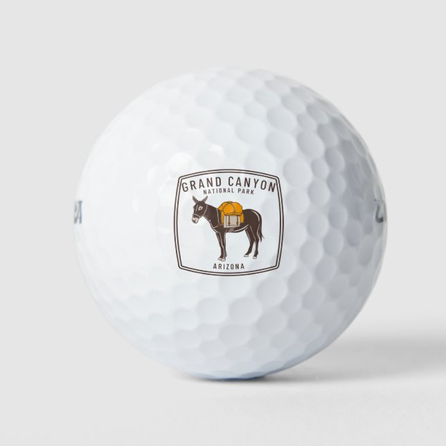 Grand Canyon National Park Donkey Golf Balls (Front)