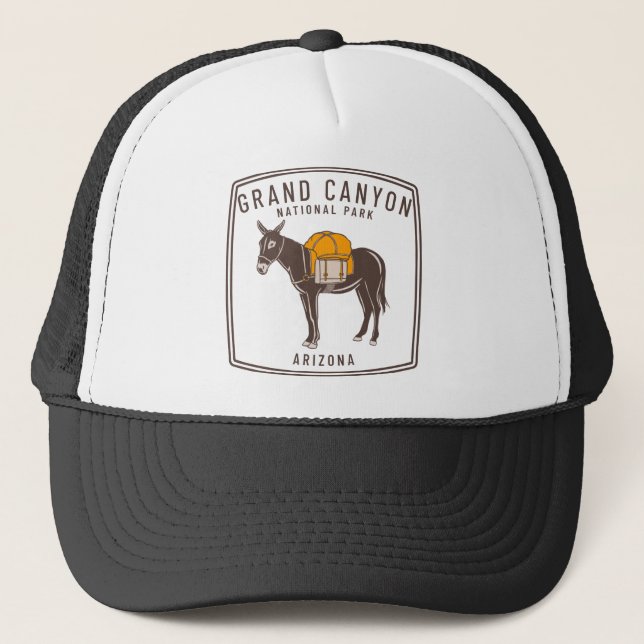 Grand Canyon National Park Donkey Trucker Hat (Front)