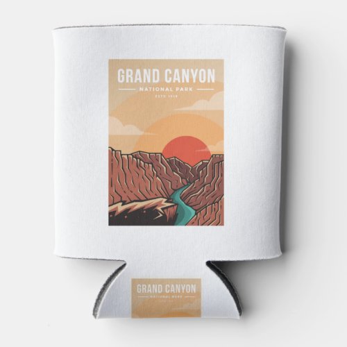 Grand canyon national park emblem patch logo can cooler