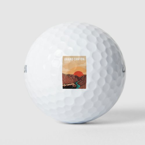 Grand canyon national park emblem patch logo golf balls