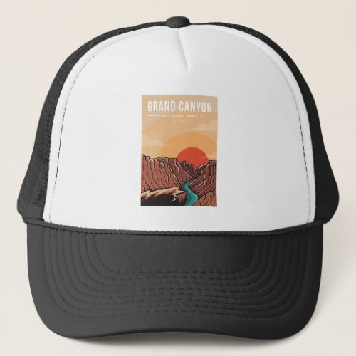 Grand canyon national park emblem patch logo trucker hat
