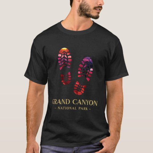 Grand Canyon National Park Hiking Boot Print T_Shirt