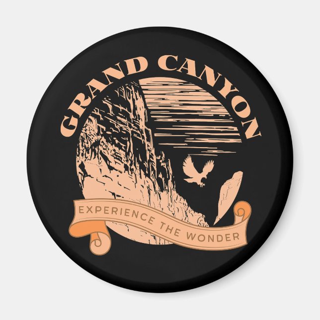Grand Canyon National Park hiking outdoor design Magnet (Front)