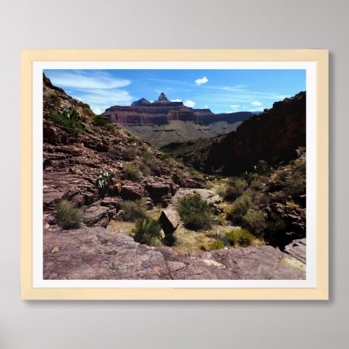 Grand Canyon National Park Hiking Trail Scenery Framed Art