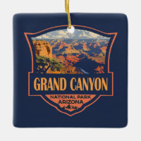 Grand Canyon National Park Illustration Travel Art