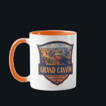 Grand Canyon National Park Illustration Travel Art Mug<br><div class="desc">Grand Canyon vector artwork design. The park is home to much of the immense Grand Canyon,  with its layered bands of red rock revealing millions of years of geological history.</div>
