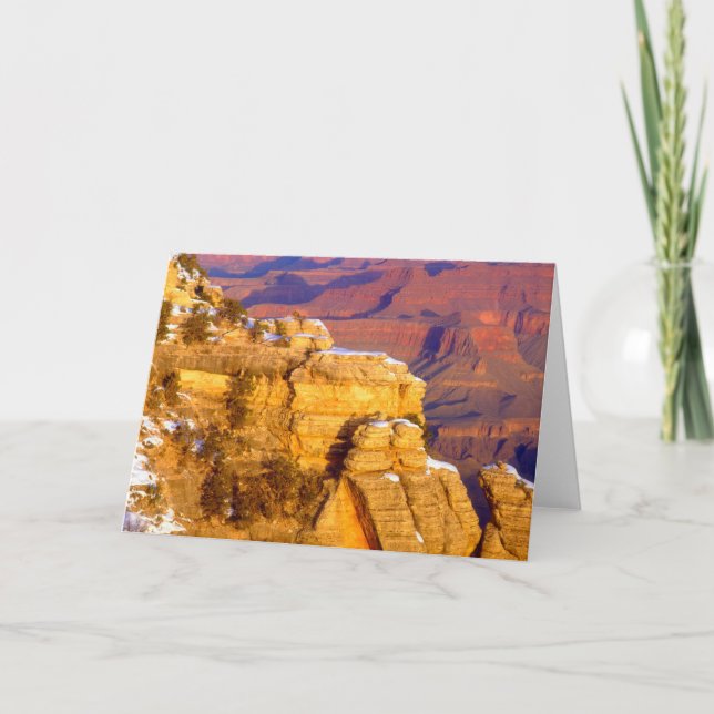 Grand Canyon National Park in Winter Card (Front)