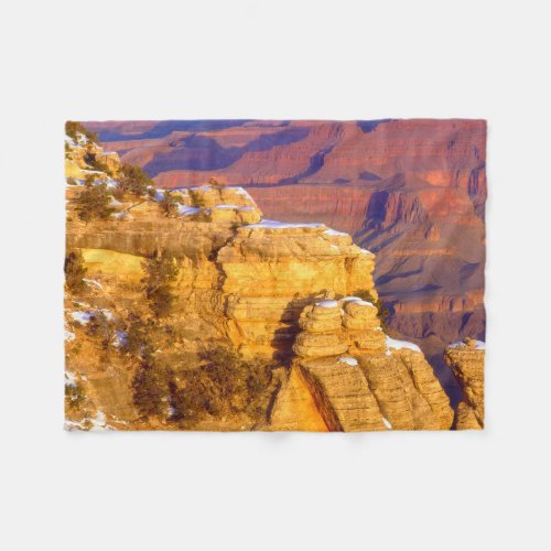 Grand Canyon National Park in Winter Fleece Blanket
