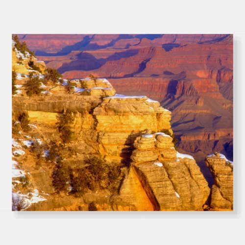 Grand Canyon National Park in Winter Foam Board