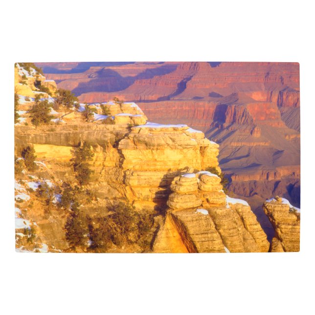 Grand Canyon National Park in Winter Metal Print (Front)