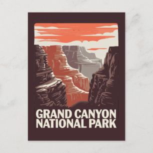 Grand Canyon National Park Landscape Postcard