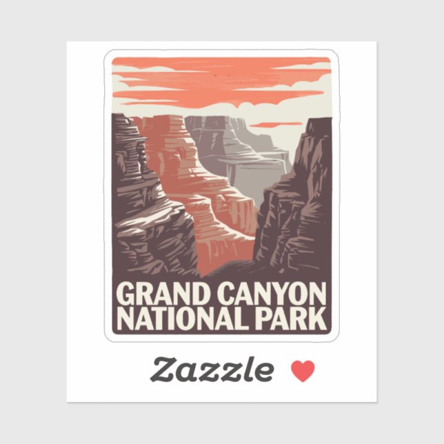 Grand Canyon National Park Landscape  Sticker (Sheet)