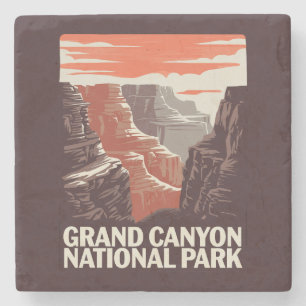 Grand Canyon National Park Landscape Stone Coaster
