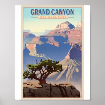 Grand Canyon National Park Litho Artwork Poster by LanternPress at Zazzle