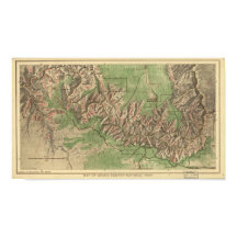 Grand Canyon National Park Map 1926
