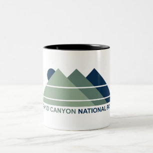 Grand Canyon National Park Mountain Sun Two-Tone Coffee Mug