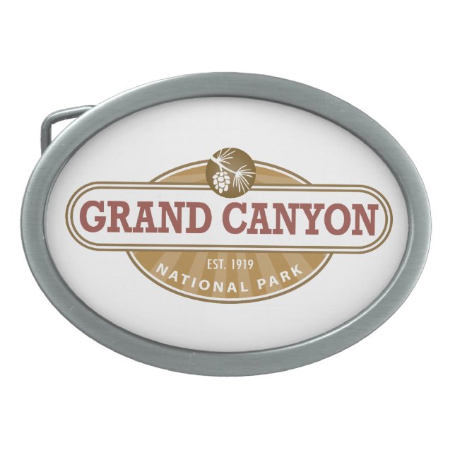 Grand Canyon National Park Oval Belt Buckle (Front)
