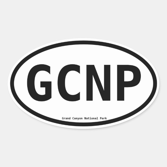 Grand Canyon National Park Oval Sticker (Front)