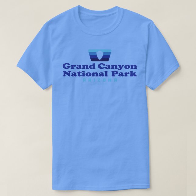 Grand Canyon National Park Retro Badge Arrowhead B T-Shirt (Design Front)