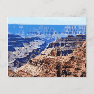 Grand Canyon National Park Retro Design Postcard