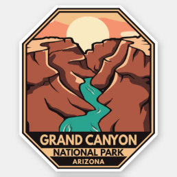 Grand Canyon National Park Retro Emblem Sticker