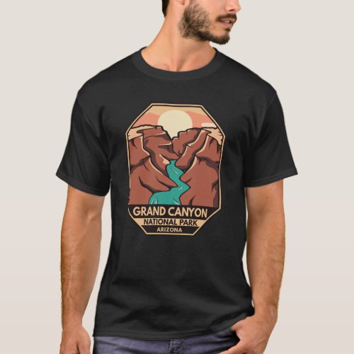 Grand Canyon National Park Retro Emblem T_Shirt