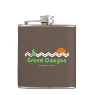 Grand Canyon National Park Retro Flask