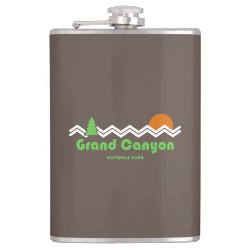 Grand Canyon National Park Retro Flask