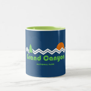 Grand Canyon National Park Retro Two-Tone Coffee Mug