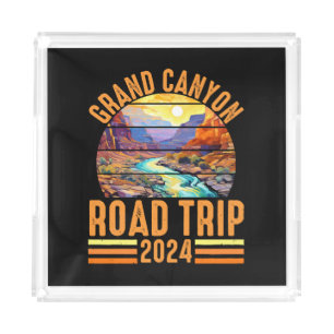 Grand Canyon National Park Road Trip 2024 Acrylic Tray