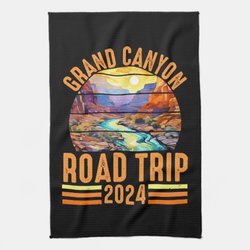 Grand Canyon National Park Road Trip 2024 Kitchen Towel