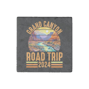 Grand Canyon National Park Road Trip 2024 Stone Magnet
