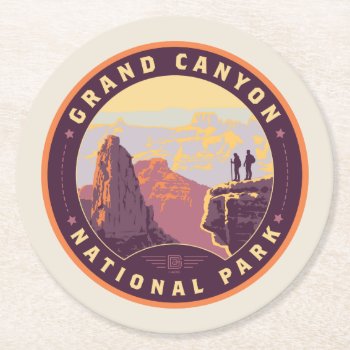 Grand Canyon National Park Round Paper Coaster by AndersonDesignGroup at Zazzle