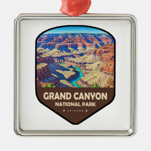 Grand Canyon National Park Shield Metal Ornament