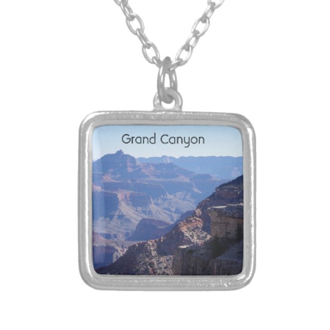 Grand Canyon National Park, South Rim         Silver Plated Necklace (Front)