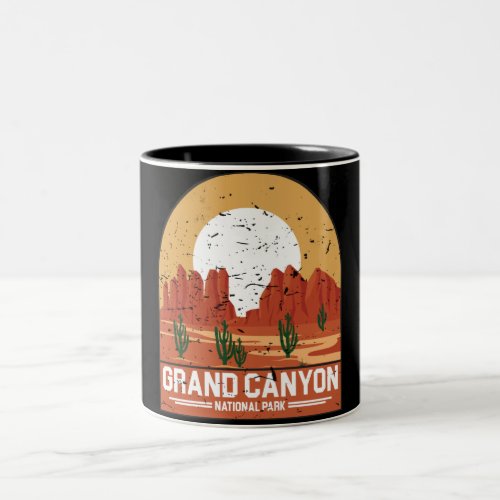 Grand Canyon National Park Souvenir Arizona Road Two_Tone Coffee Mug