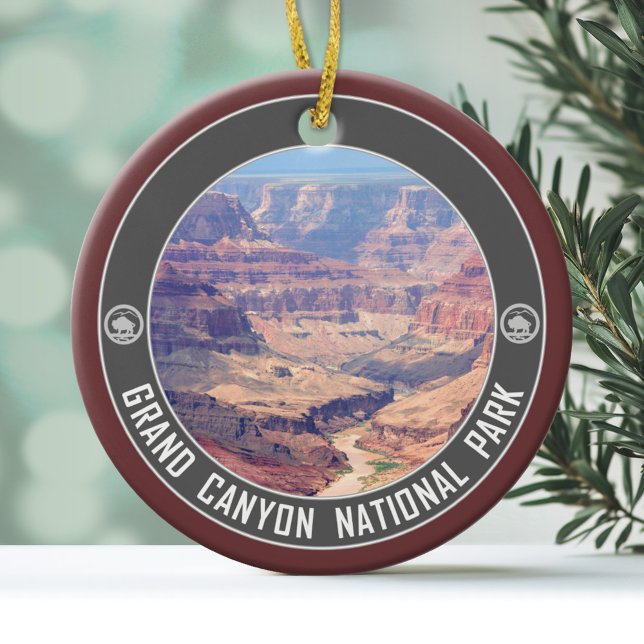 Grand Canyon National Park Souvenir Ceramic Ornament (Personalized Christmas Photo Ornament)