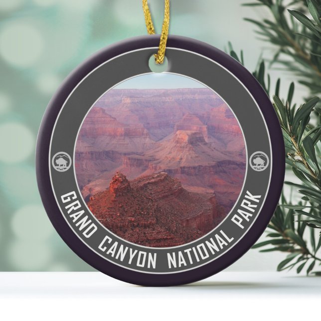 Grand Canyon National Park Souvenir Ceramic Ornament (Personalized Photo Ornament)