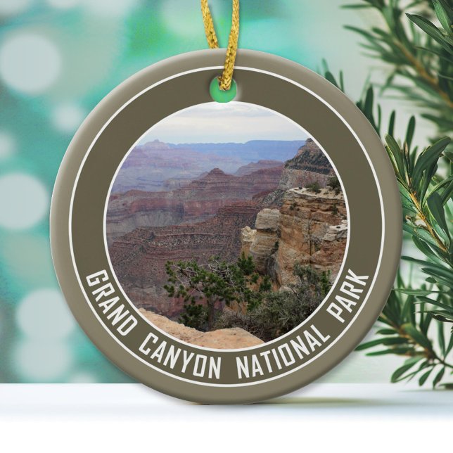 Grand Canyon National Park Souvenir Ceramic Ornament (National Park Ornament)