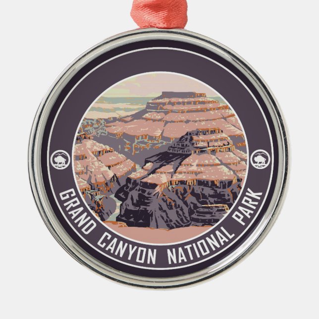 Grand Canyon National Park Souvenir Metal Ornament (Front)