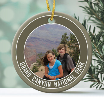 Grand Canyon National Park Souvenir Photo Metal Ornament by MyGiftShop at Zazzle