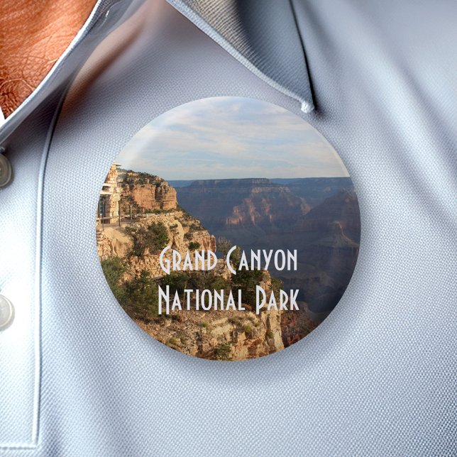 Grand Canyon National Park Souvenir Pinback Button (Vacation Keepsake - add a photo from your trip)