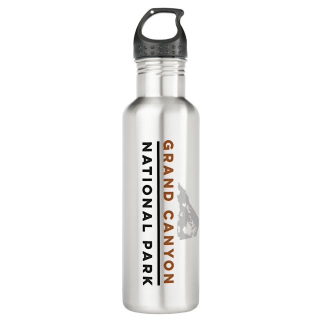 Grand Canyon National Park Stainless Steel Water Bottle (Front)