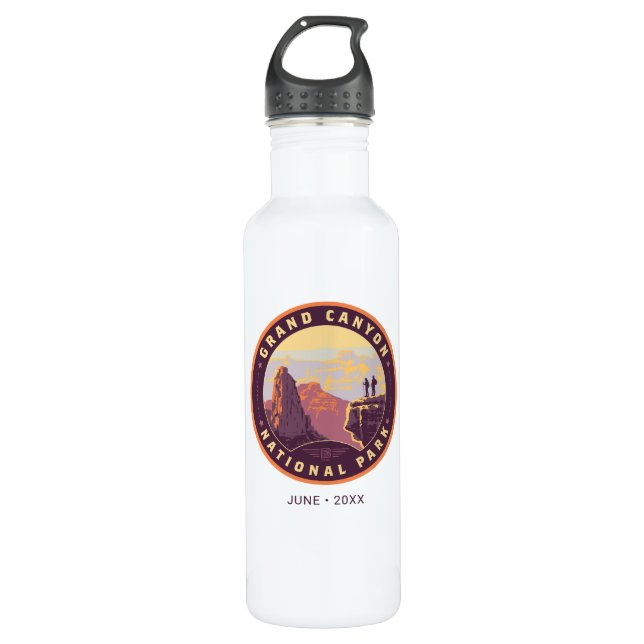 Grand Canyon National Park Stainless Steel Water Bottle (Front)