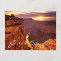 Grand Canyon National Park Sunset Arizona Postcard