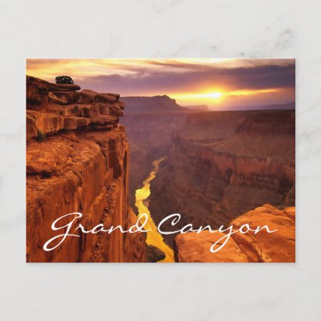 Grand Canyon National Park Sunset Arizona Postcard