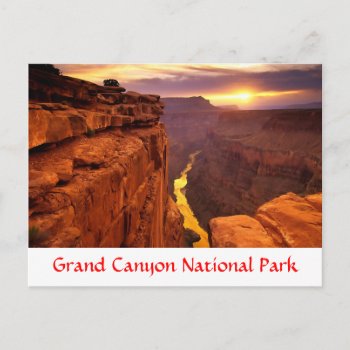 Grand Canyon National Park Sunset Arizona Postcard by merrydestinations at Zazzle