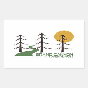 Grand Canyon National Park Trail Rectangular Sticker