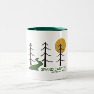 Grand Canyon National Park Trail Two-Tone Coffee Mug