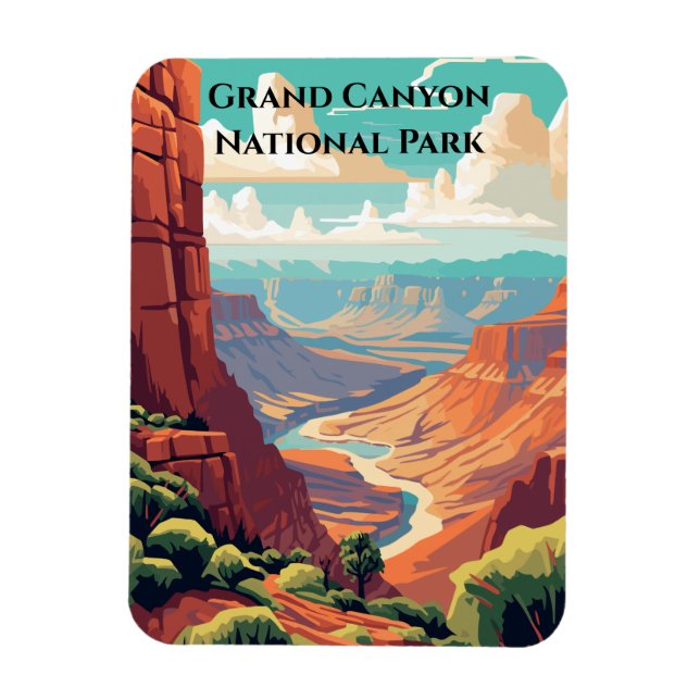 Grand Canyon National Park Travel Souvenir Magnet (Vertical)